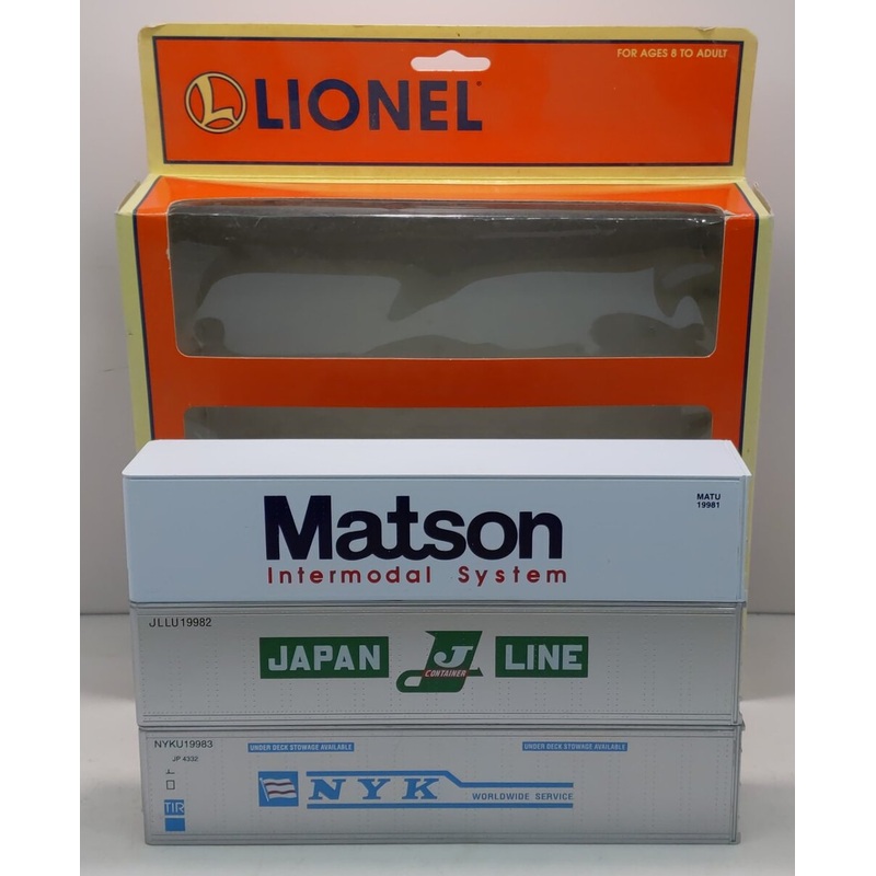 Lionel 6-12987 O Intermodal Containers (Pack of 3) NIB