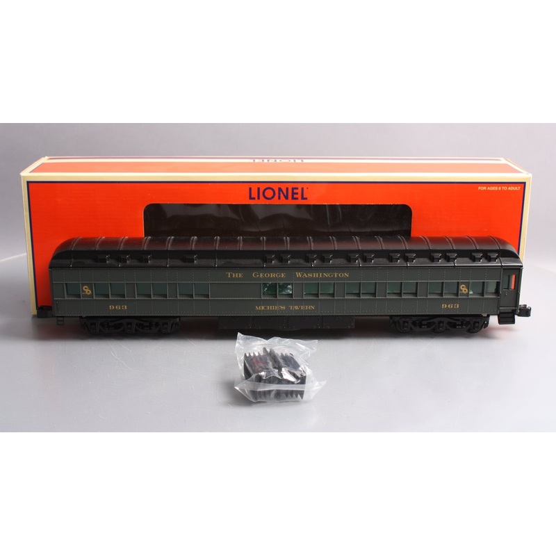 Lionel 6-15575 O C&O The George Washington Heavyweight Station Sounds Diner Car LN/Box