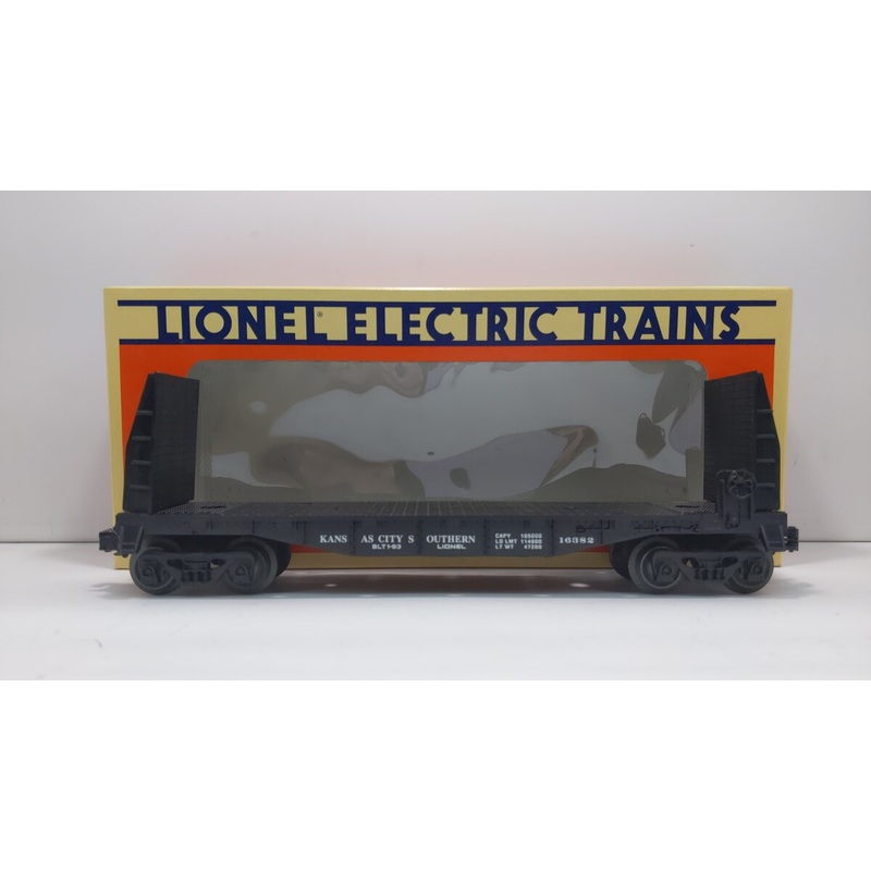 Lionel 6-16382 O Kansas City Southern Flatcar w/Bulkheads NIB