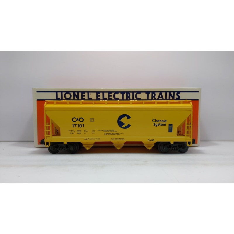 Lionel 6-17101 O Gauge Chessie System ACF 3-Bay Hopper EX/Box