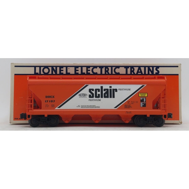 Lionel 6-17107 O Gauge Sclair 3-Bay Covered Hopper EX/Box