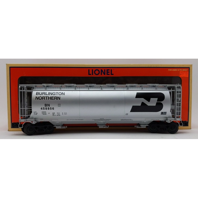 Lionel 6-27440 O Gauge Burlington Northern Cylindrical Hopper #458856 EX/Box