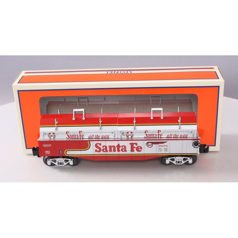 Lionel 6-83874 O Gauge Santa Fe Gondola w/ Coil Cover #38172 LN/Box