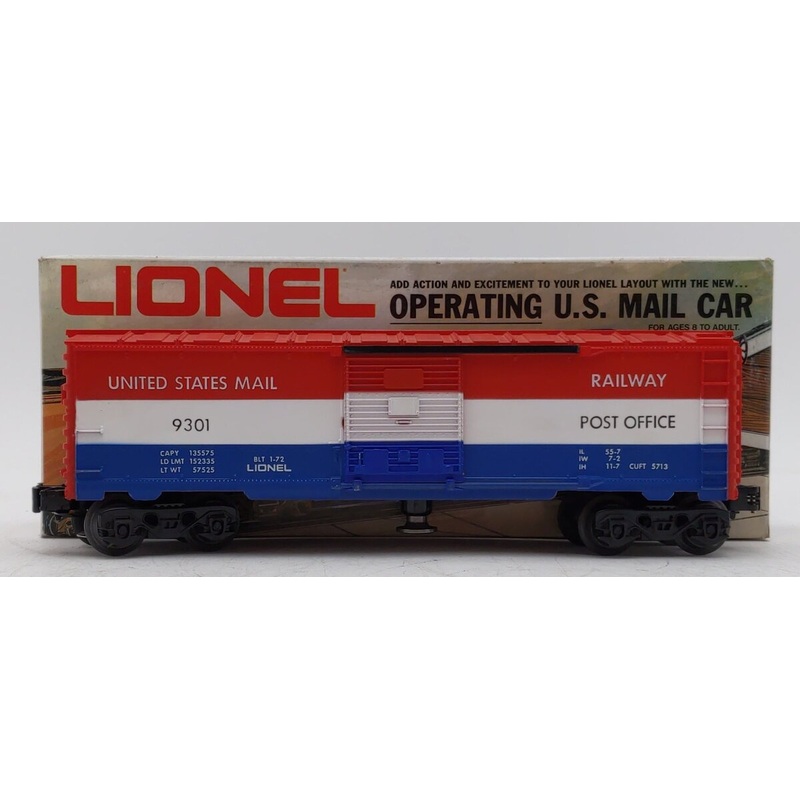 Lionel 6-9301 O Gauge US Mail Operating Boxcar #9301/Box