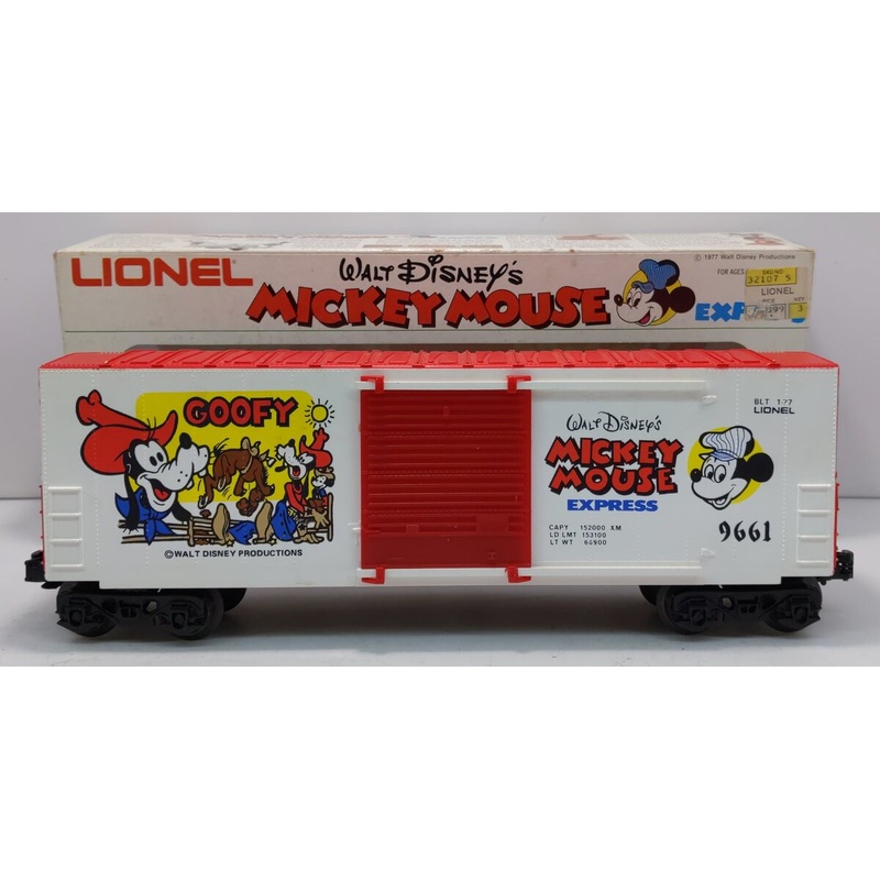 Lionel 6-9661 O Gauge Disney Goofy Hi-Cube Boxcar LN/Box