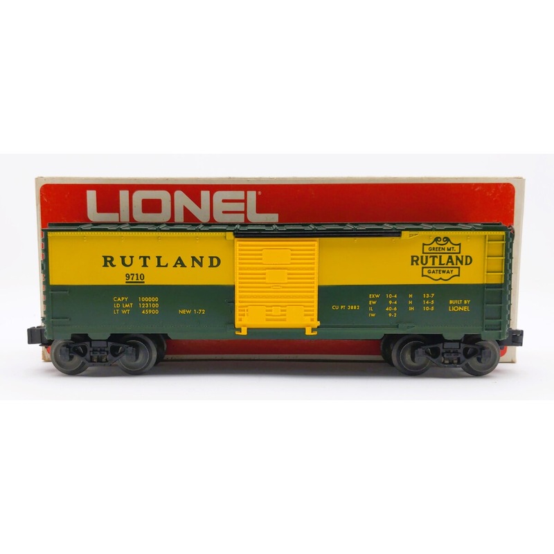 Lionel 6-9710 O Gauge Rutland Boxcar LN/Box