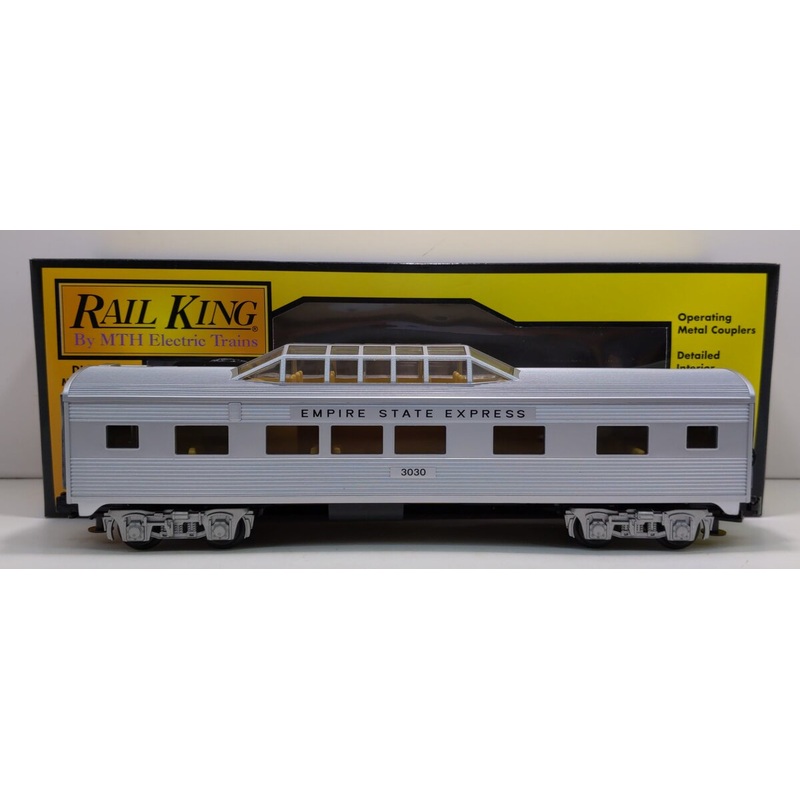 MTH 30-6113D O27 NYC Vista Dome Car #3030 EX/Box