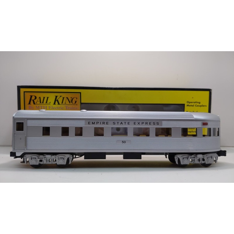 MTH 30-6113E O27 NYC Streamlined Observation Car #50 EX/Box