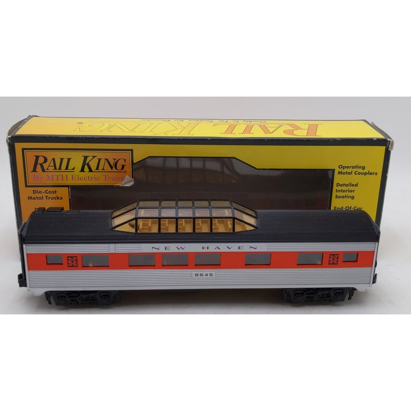 MTH 30-6131D New Haven Vista Dome Car #8645 EX/Box