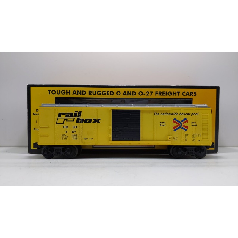 MTH 30-7409-0 O Gauge Railbox Semi-Scale Boxcar #15507 LN/Box