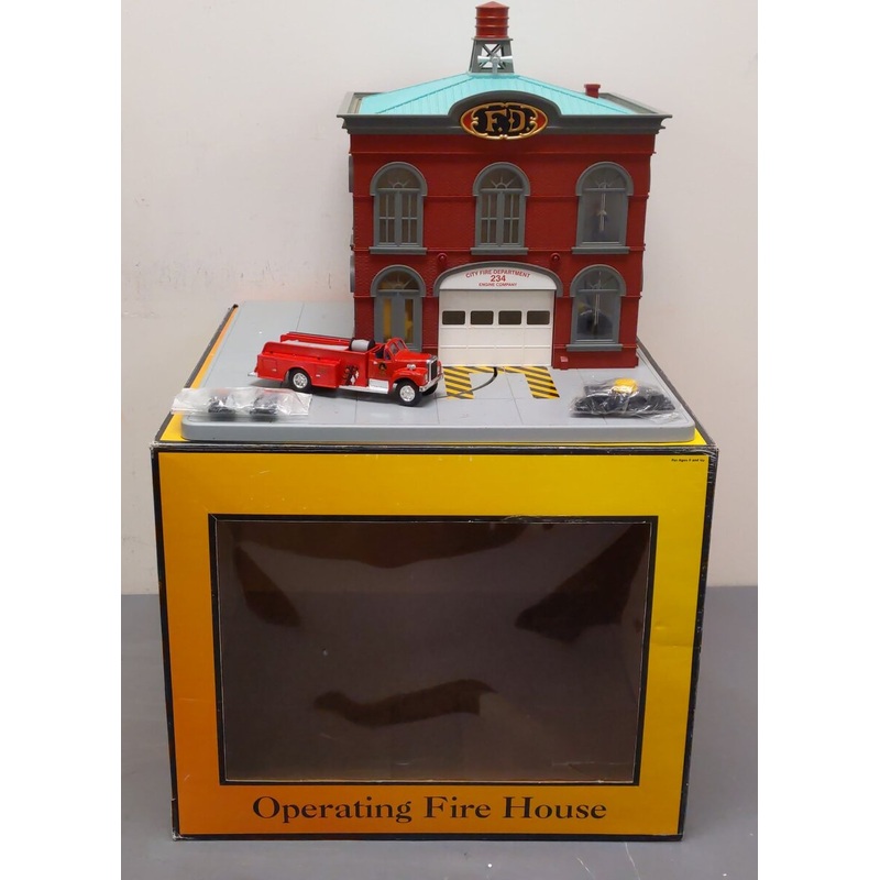 MTH 30-9102 O Gauge Operating Firehouse/Box
