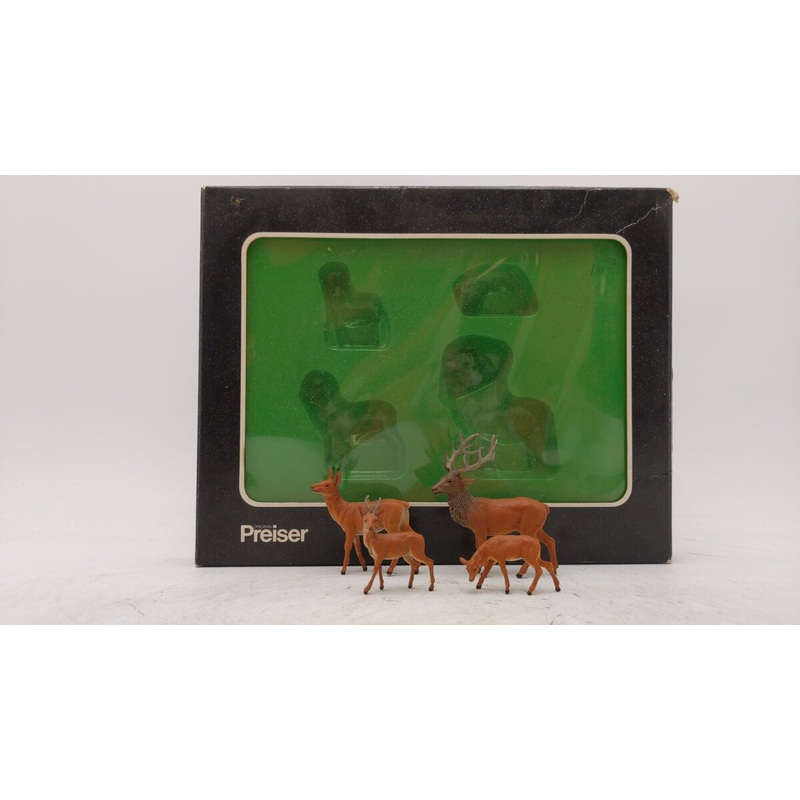 Preiser 47700 G Animals Standing Stag Elk Figure EX/Box