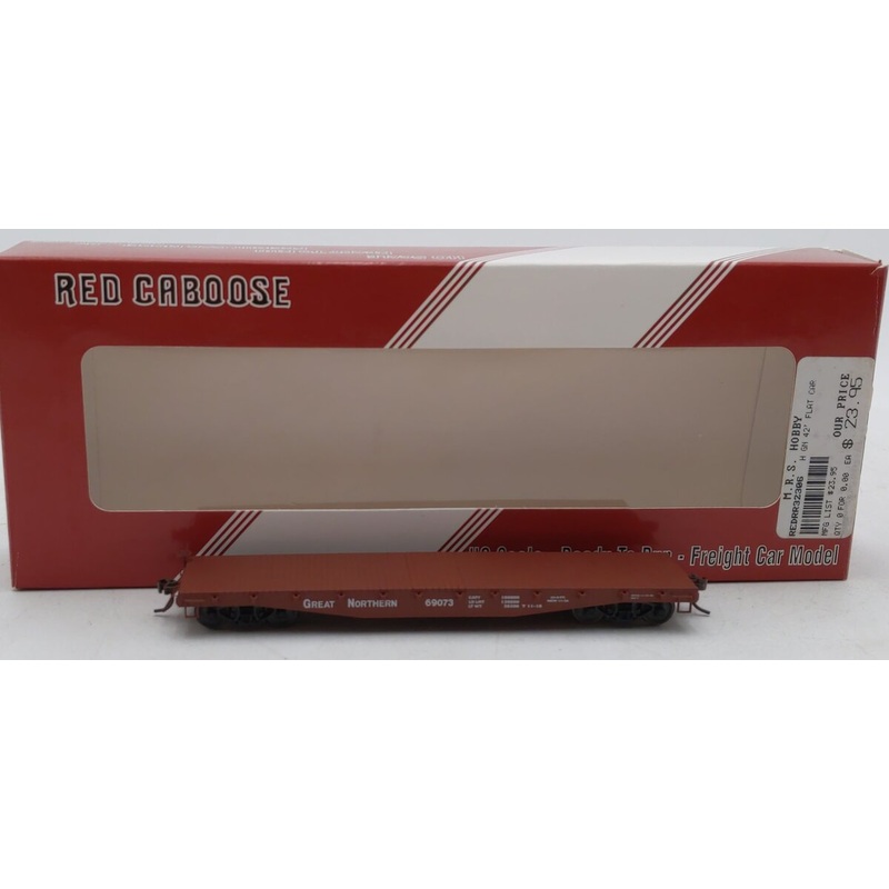 Red Caboose RR-32306-8 HO Great Northern 42′ Flatcar #69073 NIB