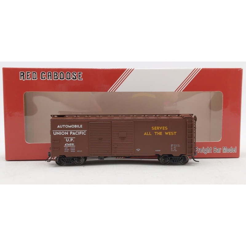 Red Caboose RR-38540-11 HO Union Pacific Double Door Boxcar #474091 LN/Box