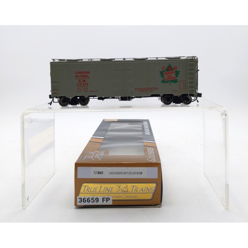 True Line Trains 300475 HO Scale Canadian National 8-Hatch Reefer #210488 LN/Box