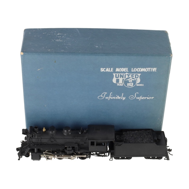United Scale Models HO BRASS Maryland & PRR 2-8-0 Steam Loco & Tender – Painted EX/Box