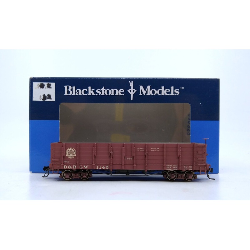 Blackstone Models 340401 HOn3 DRGW 1000 Series High Side Gondola #1145 NIB