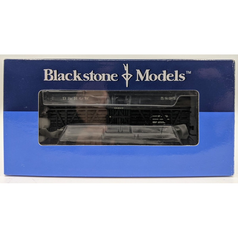 Blackstone Models B340211 HOn3 Scale D&RGW 30 Ft. Stock Car #5833 NIB
