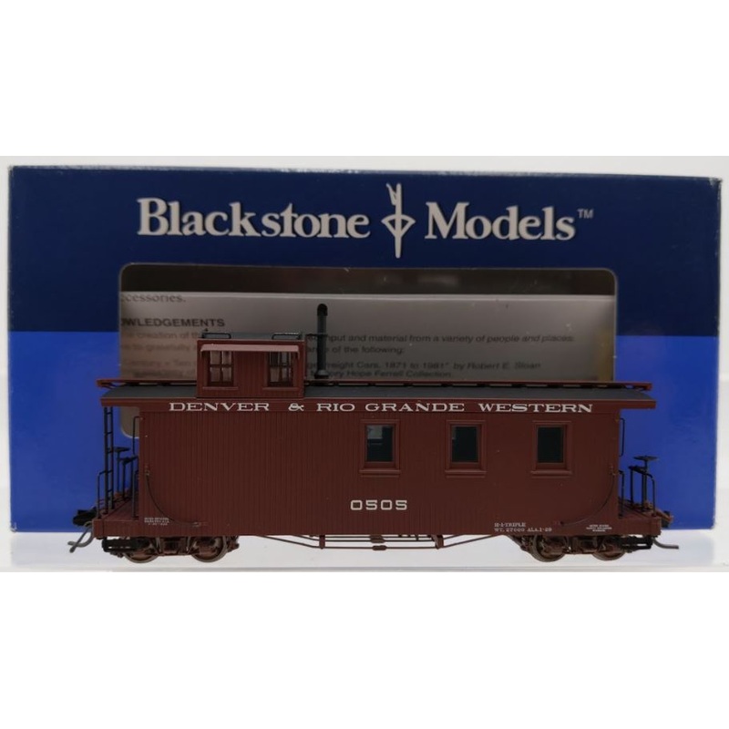 Blackstone Models B340953 HOn3 Scale D&RGW Long Caboose #0505 (Early 1930s) NIB