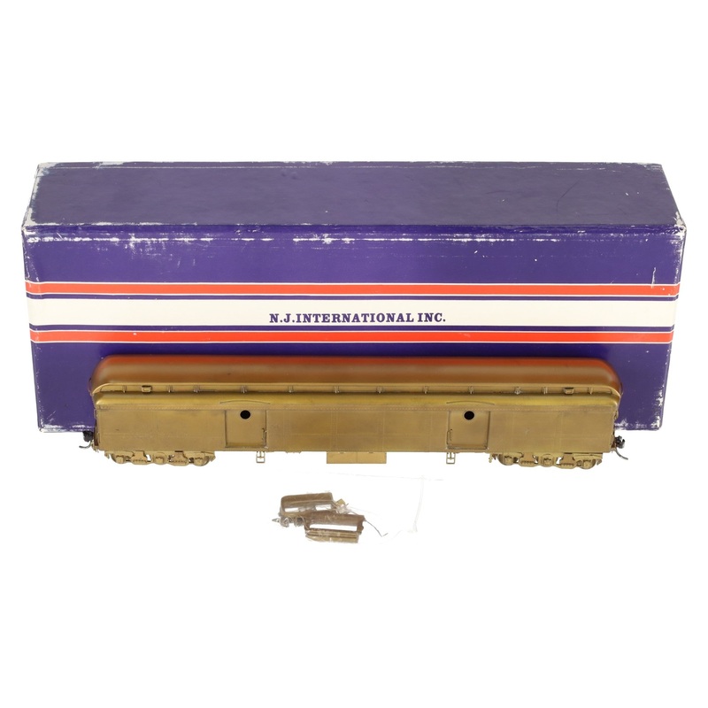 Custom NJ Brass 757 HO Brass PRR B-70 Baggage Car (Messenger) – unpainted EX/Box