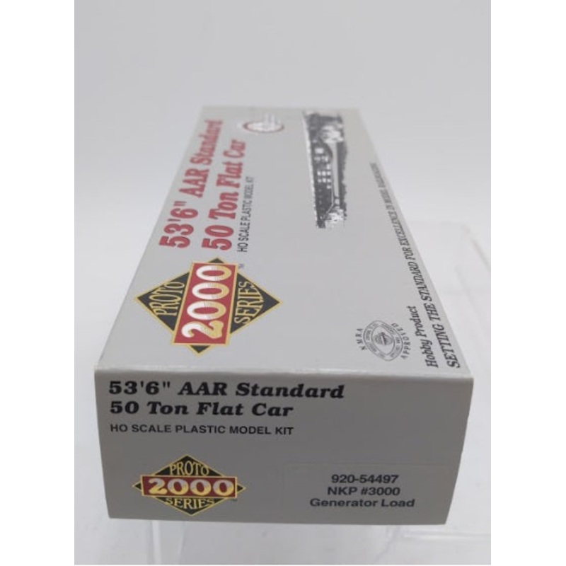 Life Like 920-54497 HO 53’6 AAR Standard Generator Load 50 Ton Flat Car Kit