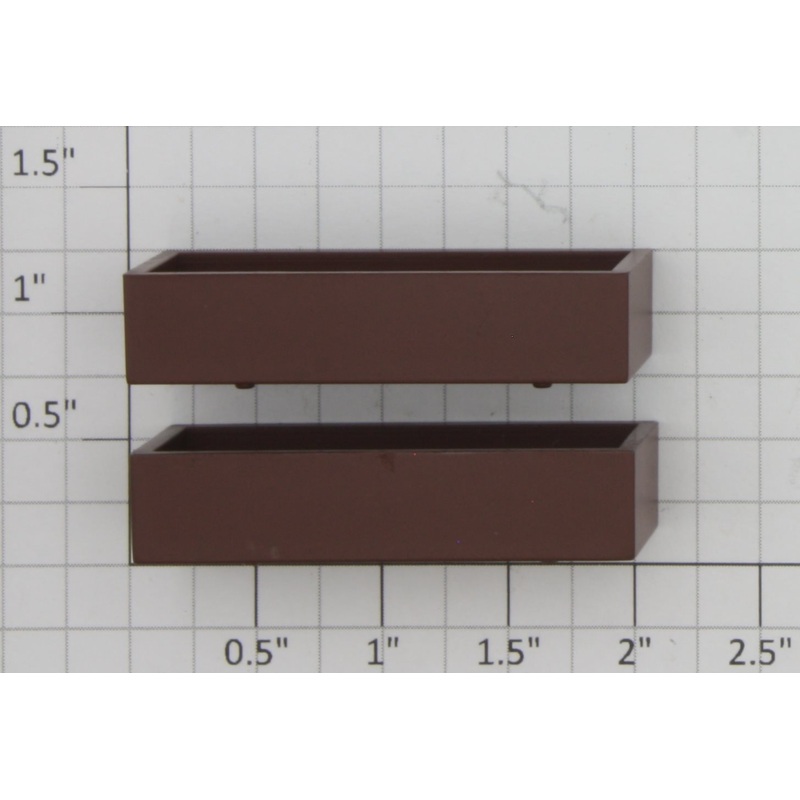 Lionel 26372-45  Brown Tool Box without Tools Sticker on Side (Set of 2)