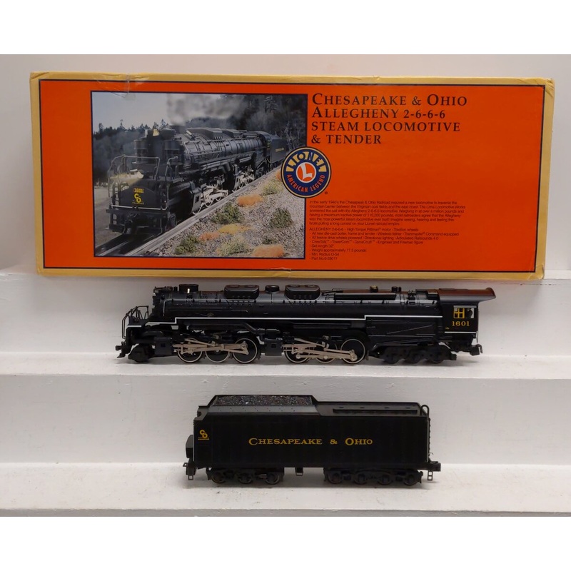 Lionel 6-82767 O Chesapeake & Ohio Allegheny 2-6-6-6 Steam Locomotive #1601 EX/Box