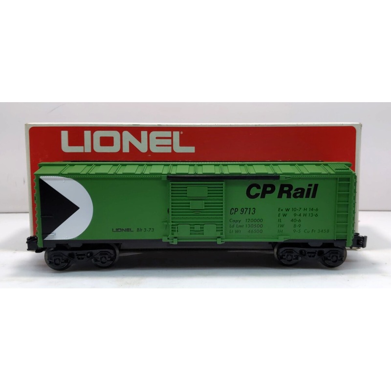 Lionel 6-9713 O Gauge Canadian Pacific Green Boxcar LN/Box