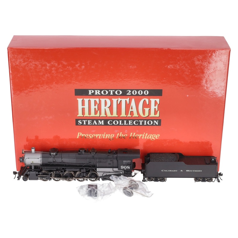 Proto 2000 920-60010 HO Scale C & S 2-10-2 Steam Locomotive #908 LN/Box
