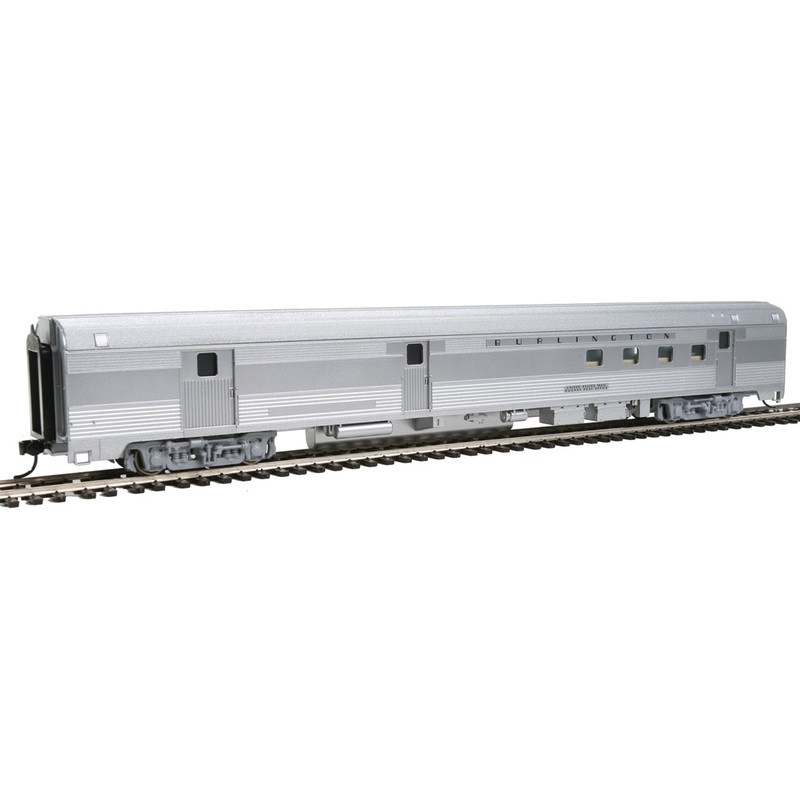 Walthers 910-30303 HO Chicago,Burlingtion & Quincy 85′ Budd Baggage-Railway Post MT/Box