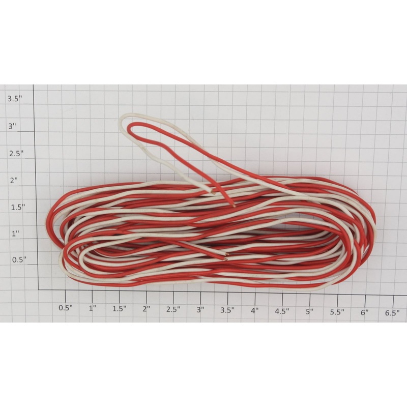Acme 5407-1 18 Gauge 2 Conductor Red and White Bell Wire (Sold by the Foot)