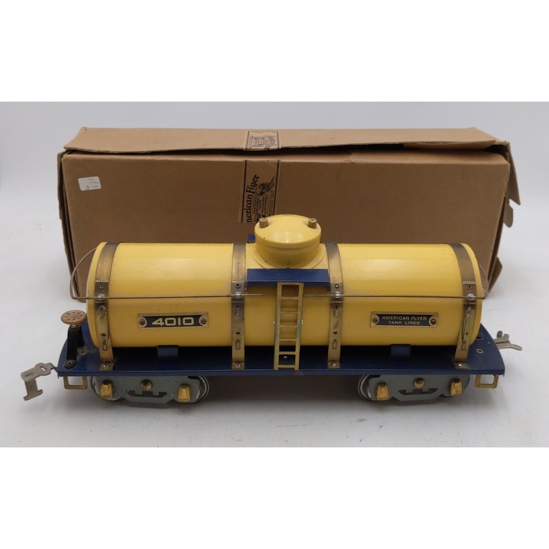 American Flyer 4010 Vintage Standard Wide Gauge Tinplate Tank Car EX/Box