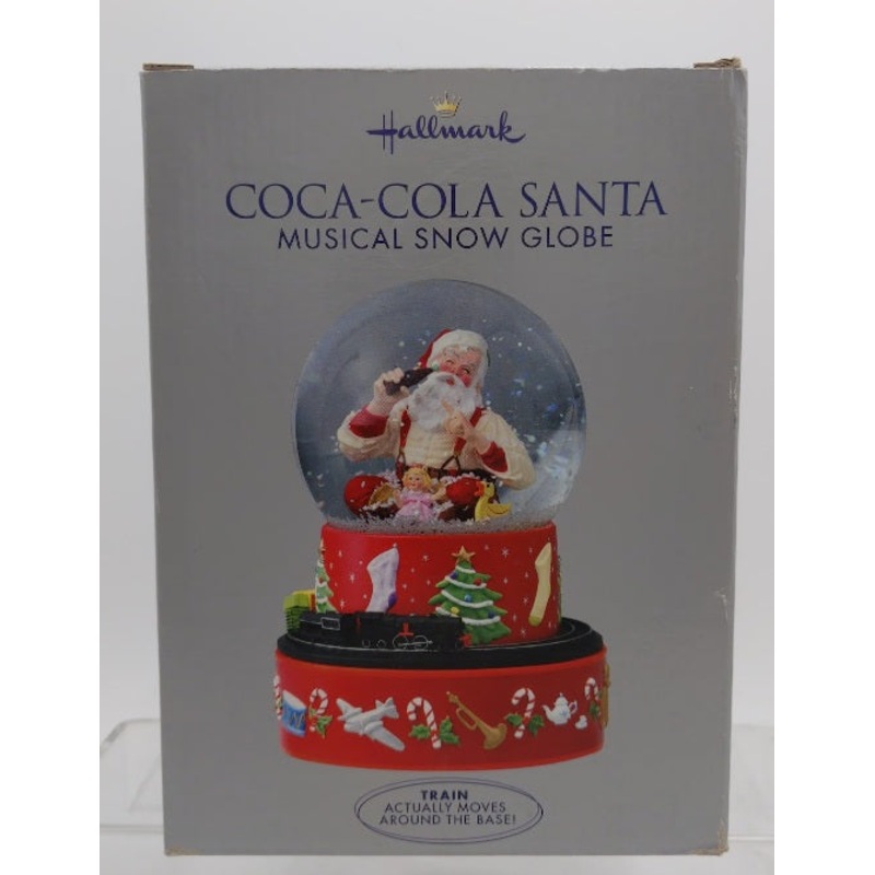 Hallmark 66434 Coca-Cola Santa Musical Snow Globe