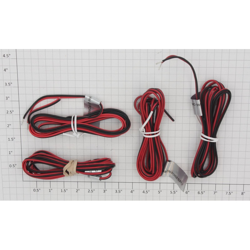 Lionel 0626-3 4 Foot 22 Gauge Red and Black Stranded Wire (Bag of 4)