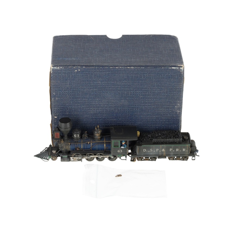 Pacific Fast Mail HOn3 Scale BRASS DSP&P Steam Locomotive & Tender – Painted EX/Box