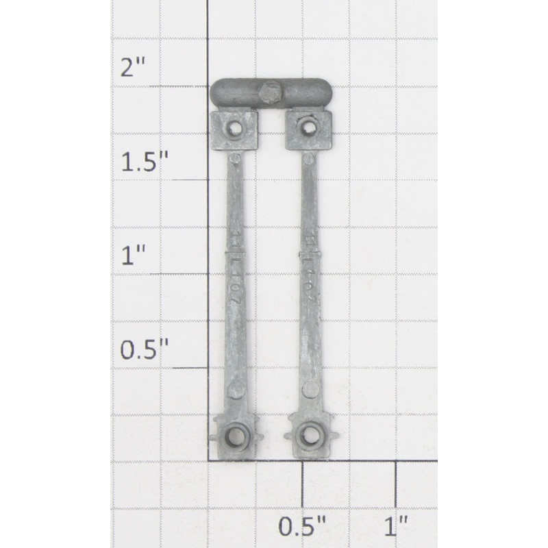 Roundhouse 71107 HO Unfinished Die Cast Main Drive Rod (Set of 2)