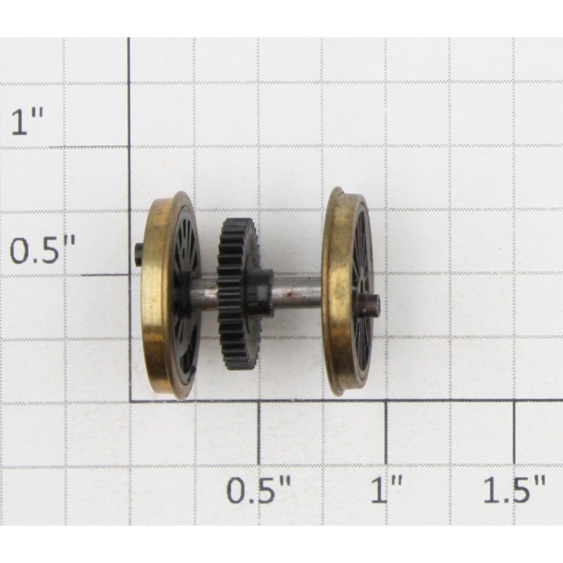 Roundhouse 71152 HO Black Geared Driver Wheel Set