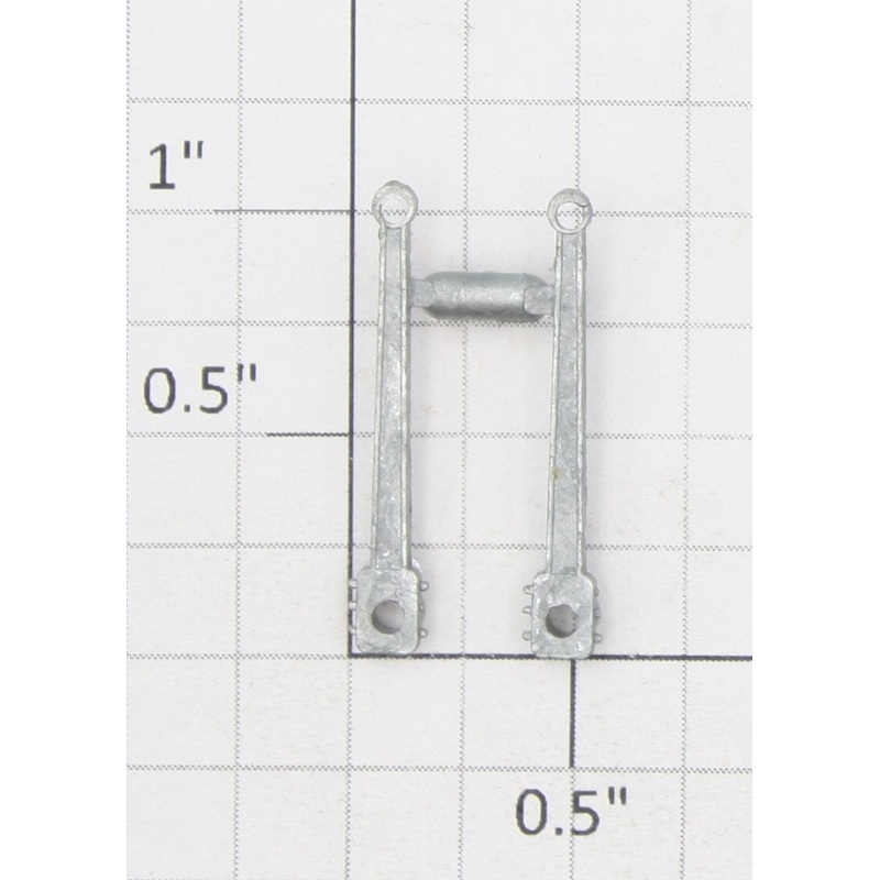 Roundhouse 77007 HO Unfinished Die Cast Main Drive Rod (Set of 2)