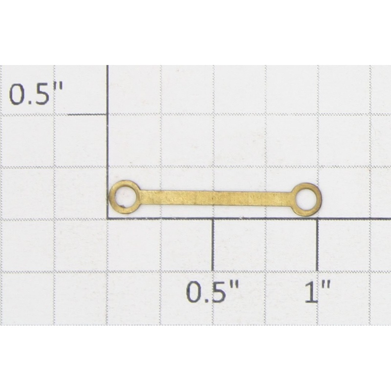 Roundhouse 77108 HO Large Hole Short Brass Side Rod