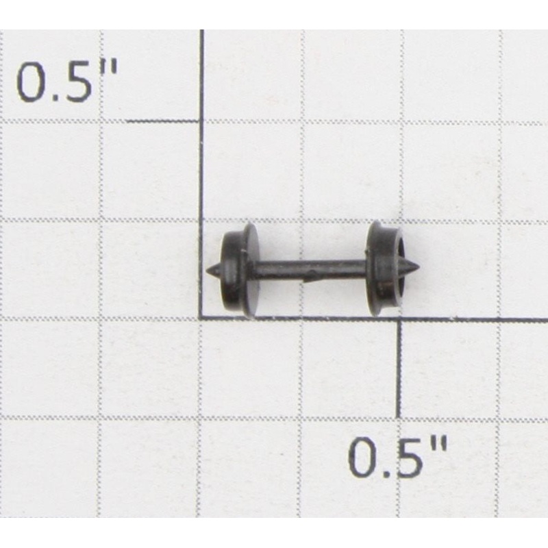 Roundhouse 89809 N Scale Black Plastic Passenger Wheel Set