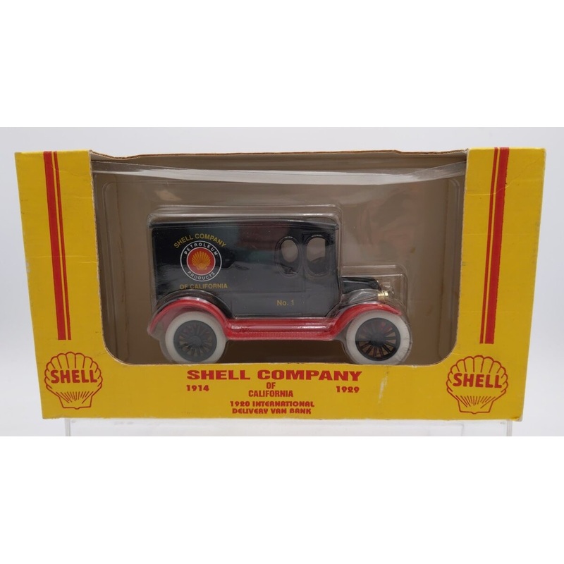 Shell 1920 1/25 Shell Company International Delivery Van Bank Die-Cast