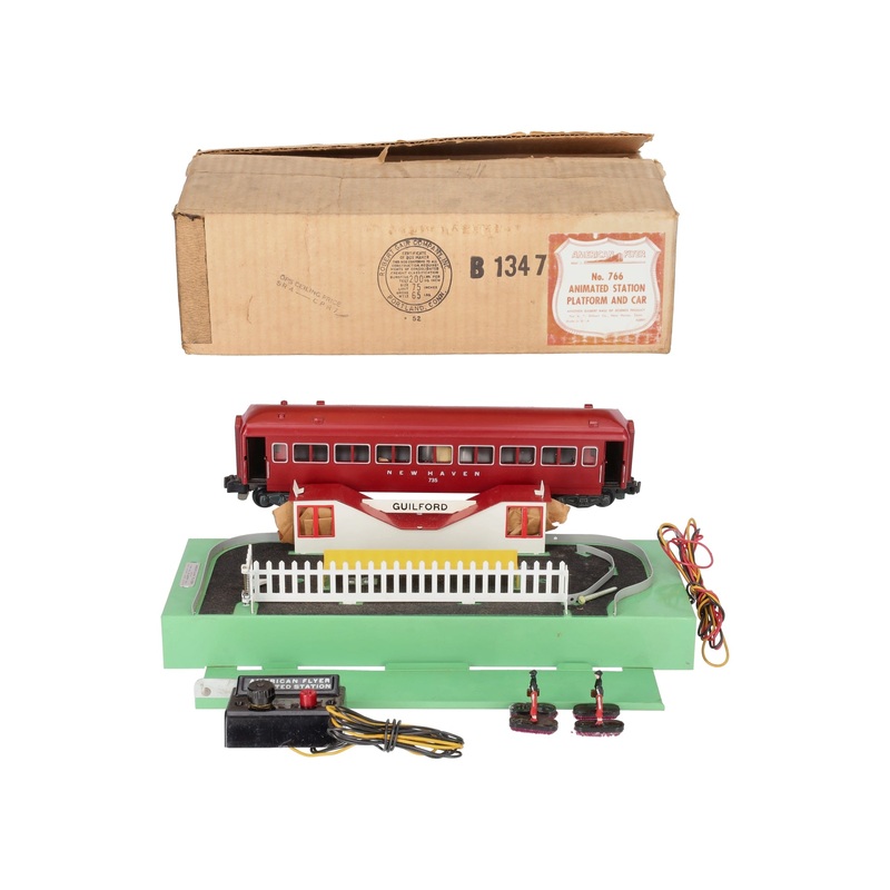 American Flyer 766 Vintage S Animated Station EX/Box