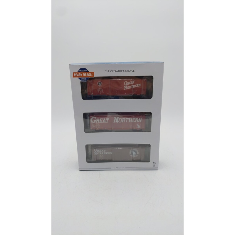Athearn 73705 HO Scale Great Northern RTR 40′ Youngstown Door Box #1 (Set of 3) MT/Box
