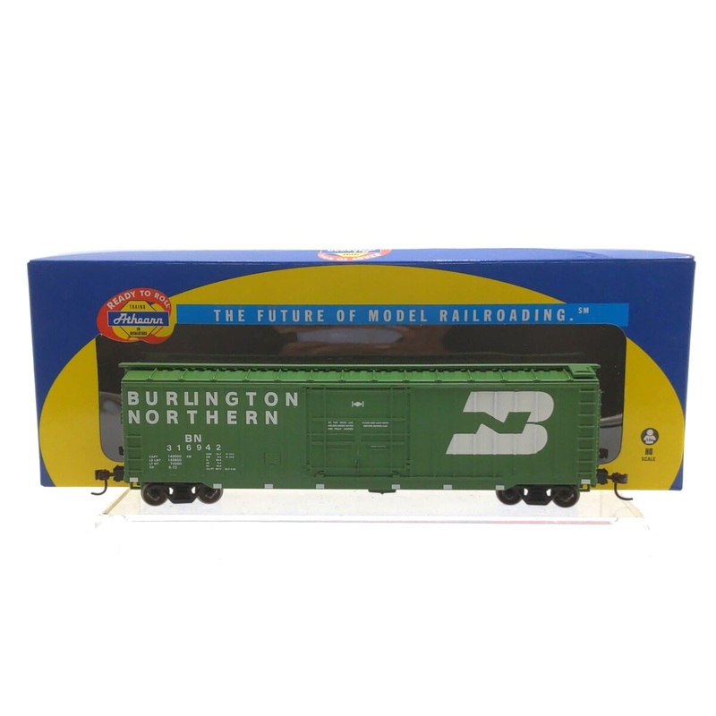 Athearn 81423 HO Scale RTR Burlington Northern 50′ OB Plug Door Box Car #316942 LN/Box
