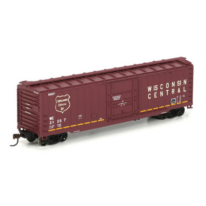 Athearn 81433 HO RTR Wisconsin Central 50′ OB Plug Door Box Car #21257 LN/Box