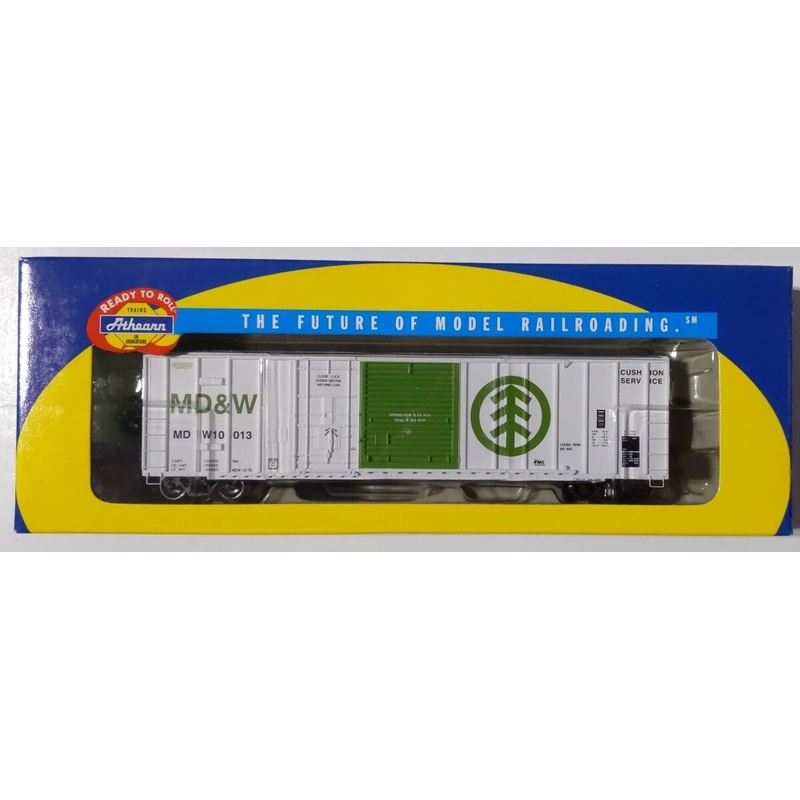 Athearn 92845 HO Scale MD&W 50′ Plug & Sliding Door Boxcar #10013 NIB
