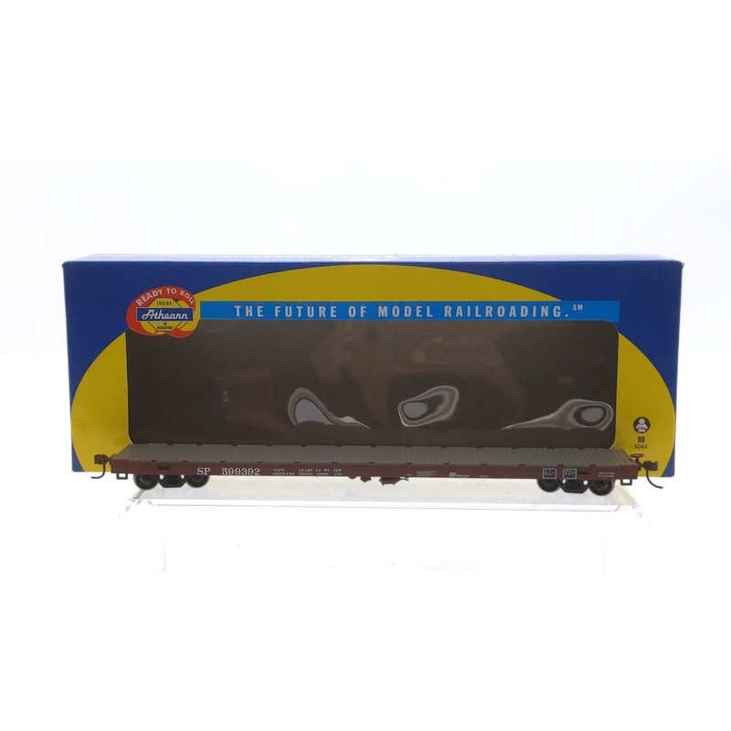 Athearn 97809 HO Scale Southern Pacific RTR 60′ Flat Car #599392 NIB