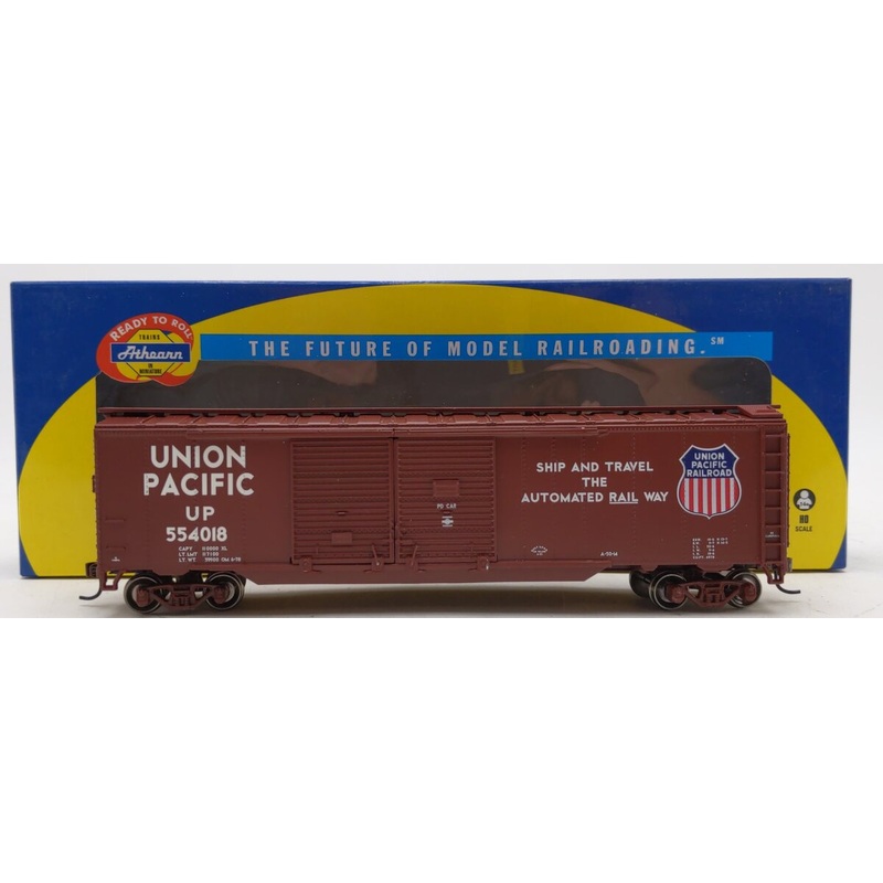 Athearn 98114 HO Union Pacific RTR 50′ Double Door Box #554018 NIB