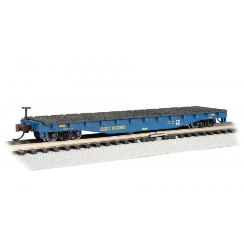 Bachmann 17352 N CSX 52′ Steel Flatcar #602360 LN/Box