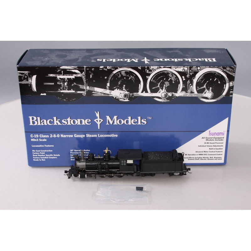 Blackstone Models B310207-S HOn3 Class 2-8-0 Narrow Gauge Steam Locomotive MT/Box